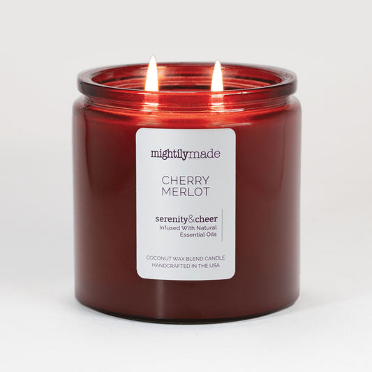 Cherry Merlot Candle Lit