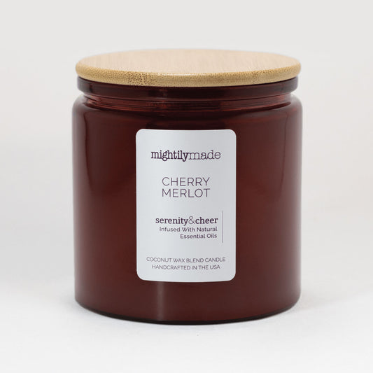 Cherry Merlot Coconut Wax Aromatherapy Candle