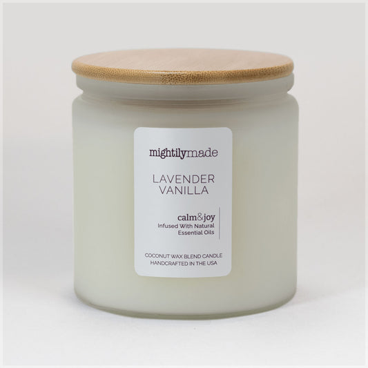 Lavender Vanilla Coconut Wax Candle