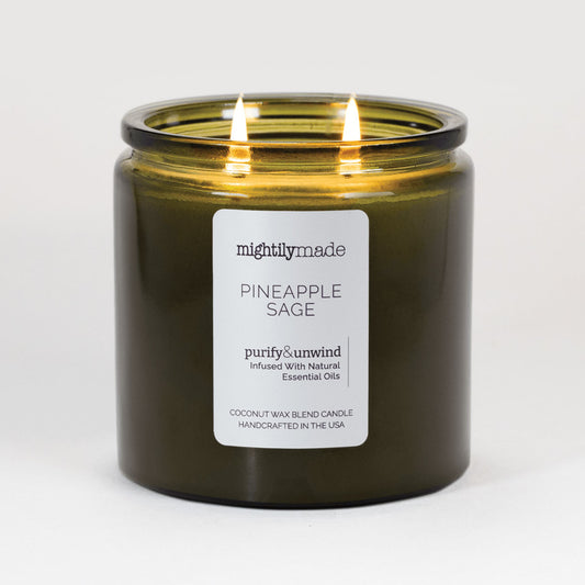 Pineapple Sage Candle Lit