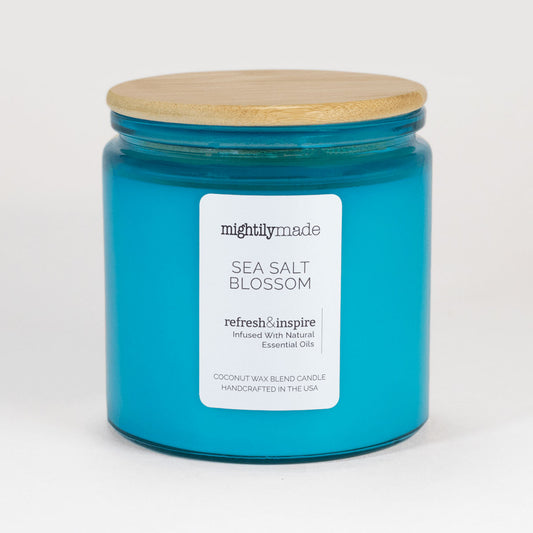 Sea Salt Blossom Coconut Wax Aromatherapy Candle