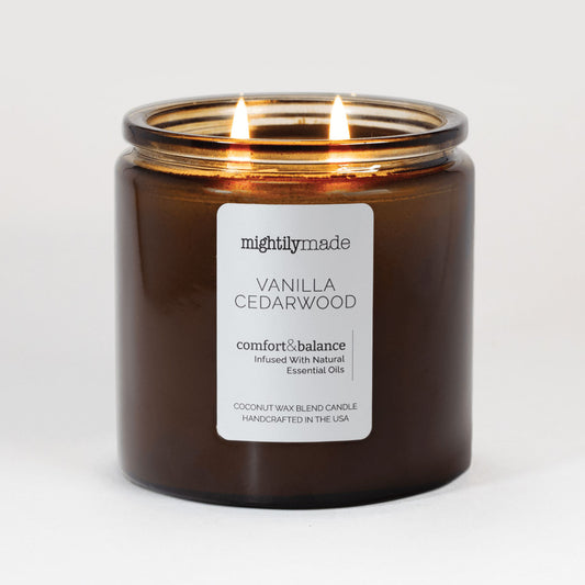 Vanilla Cedarwood Candle Lit