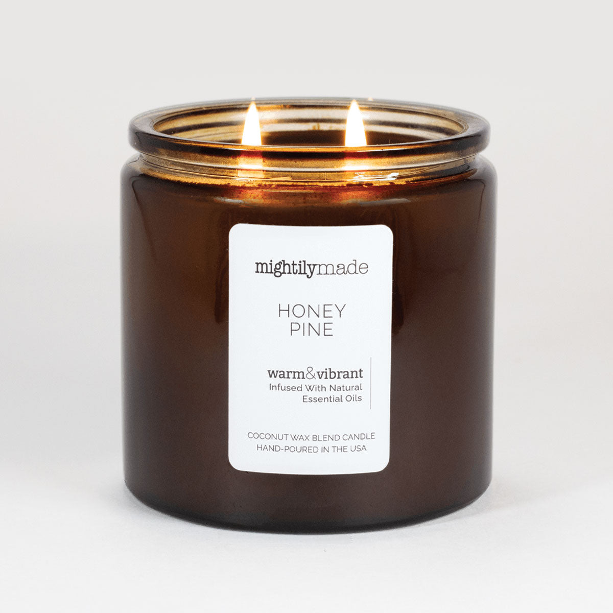 Honey Pine Candle Lit