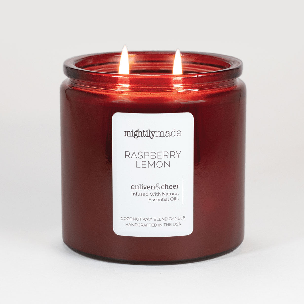 Raspberry Lemon Candle Lit
