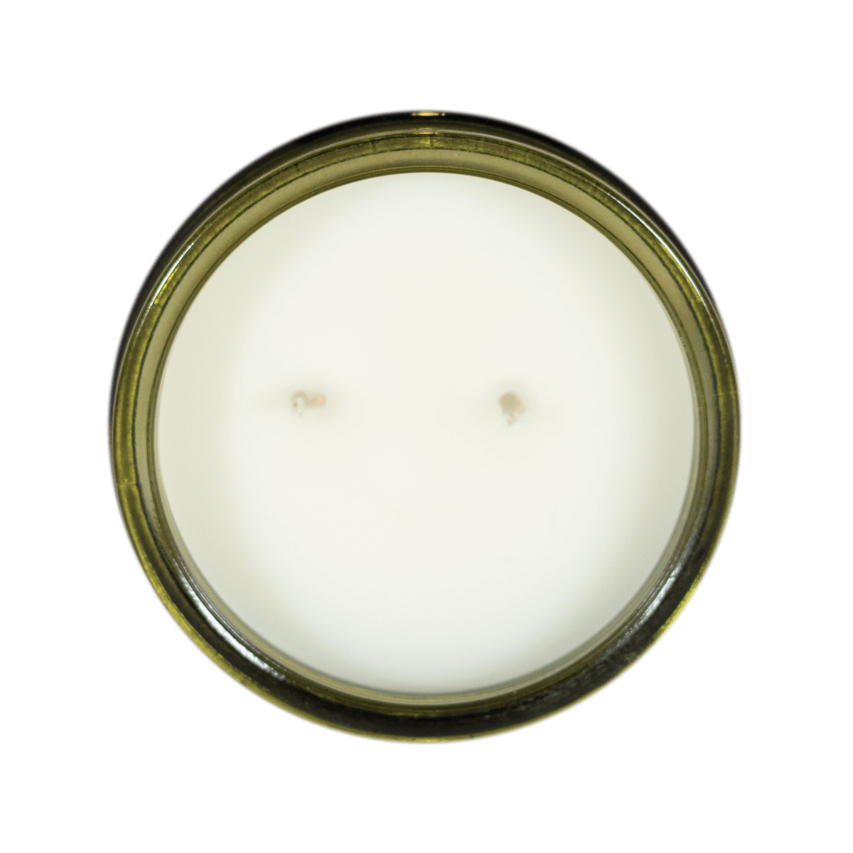 Two Wick Candle - Dark Green Glass Jar